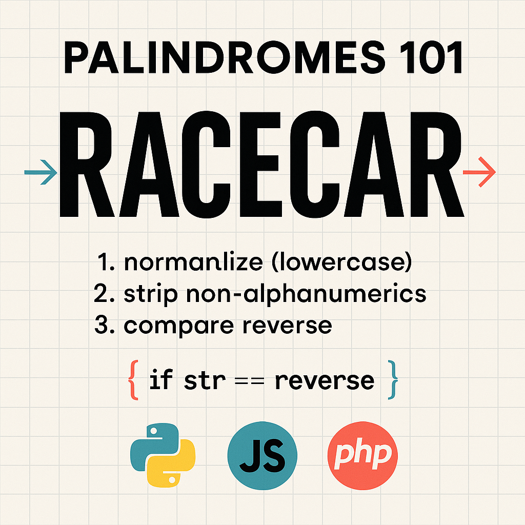 Palindromes 101: Write a Checker You Can Trust
