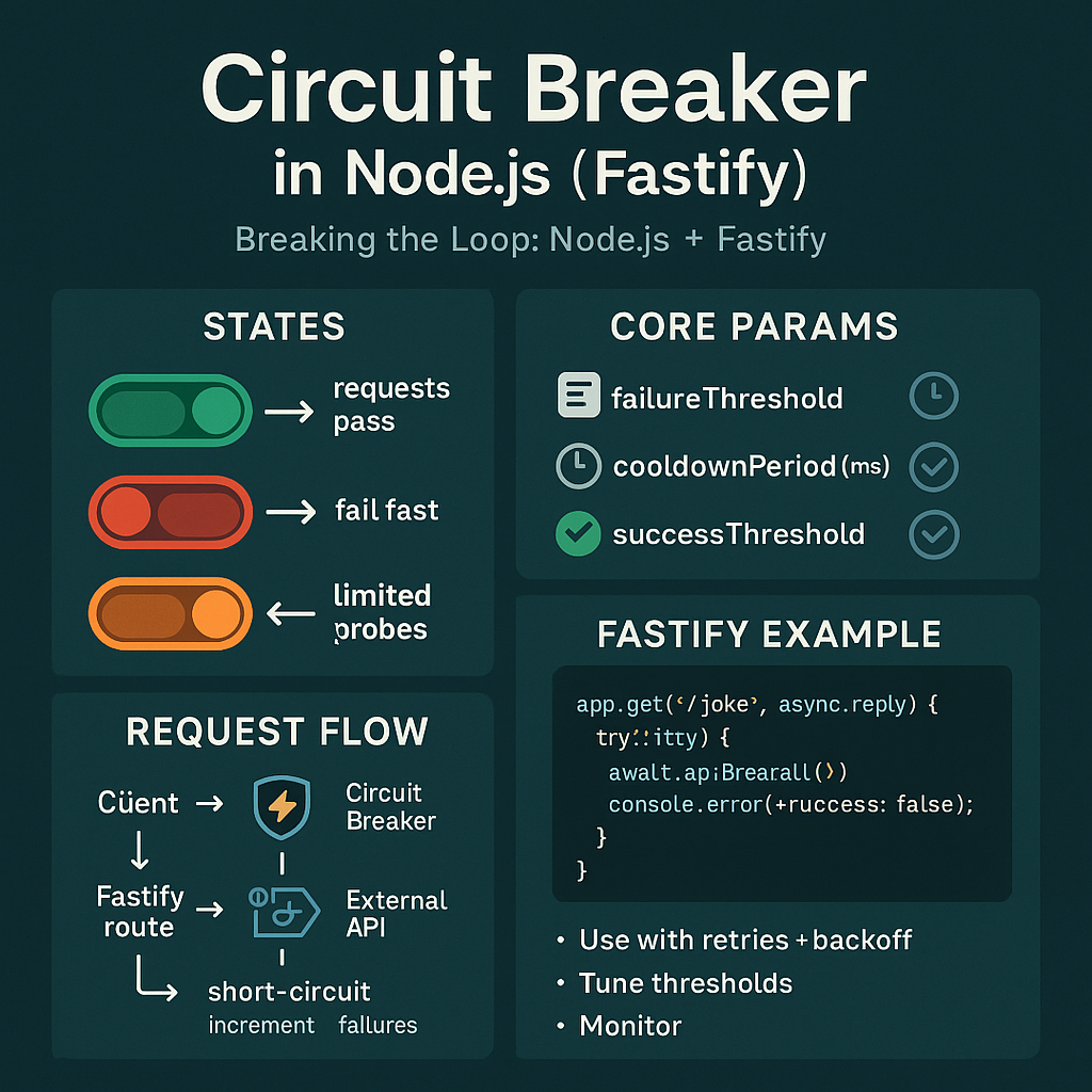 Breaking the Loop: Implementing the Circuit Breaker Pattern in Node.js with Fastify