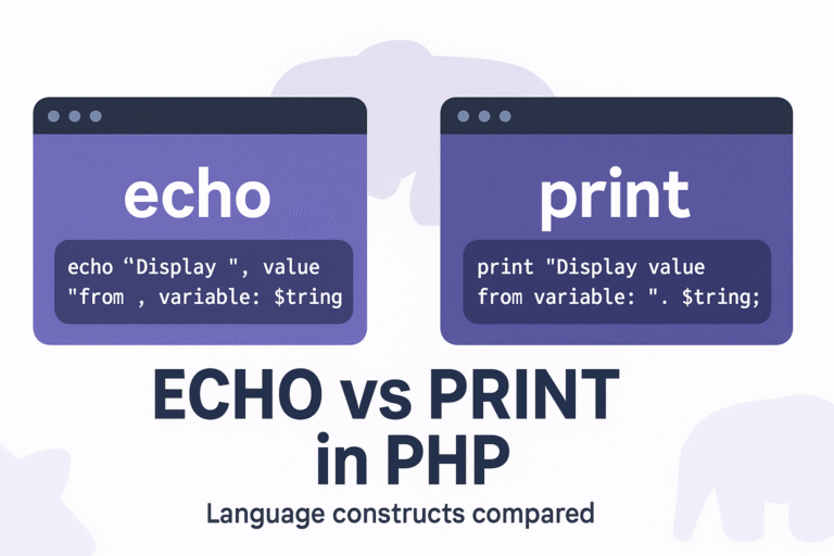 What Is The Difference Between ECHO and PRINT in PHP? – Missing Parenthesis