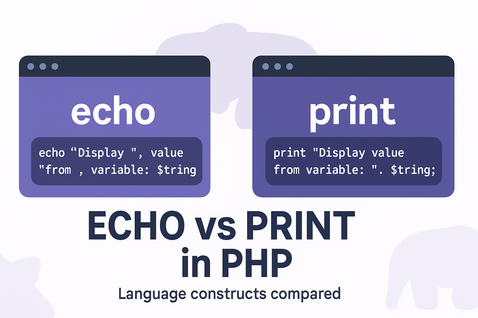 What Is The Difference Between ECHO and PRINT in PHP?