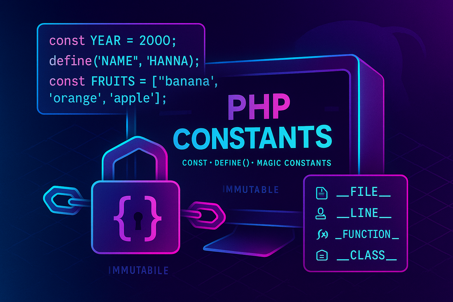What are Constants and How to Define Them in PHP?